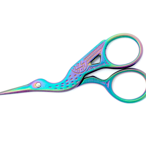Rainbow Stork Mini Scissors for Eyelash Extensions